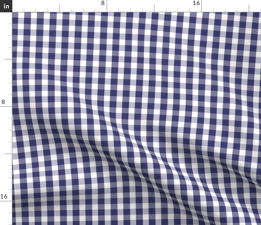 USA Flag Blue and White Gingham Checked Fabric USA Flag Blue and White Gingham Checked Fabric