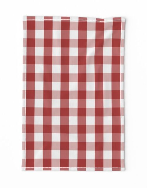 Aurora Red Gingham Check Tea Towel