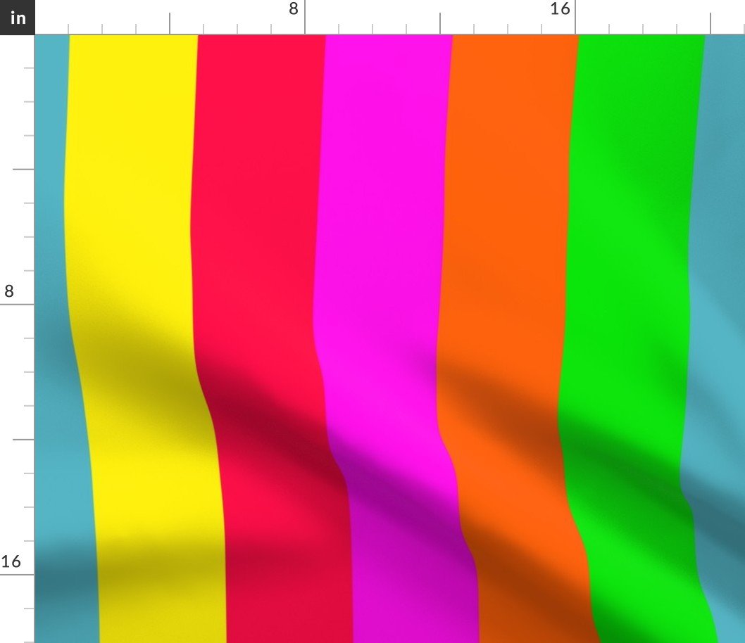 Neon Hawaiian Rainbow Cabana Stripes Fabric Neon Hawaiian Rainbow Cabana Stripes Fabric