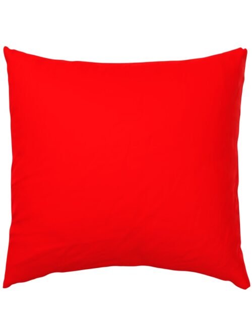 Bright Fluorescent Fireball Red Neon Euro Pillow Sham