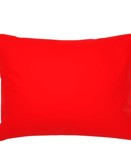 Bright Fluorescent Fireball Red Neon Standard Pillow Sham