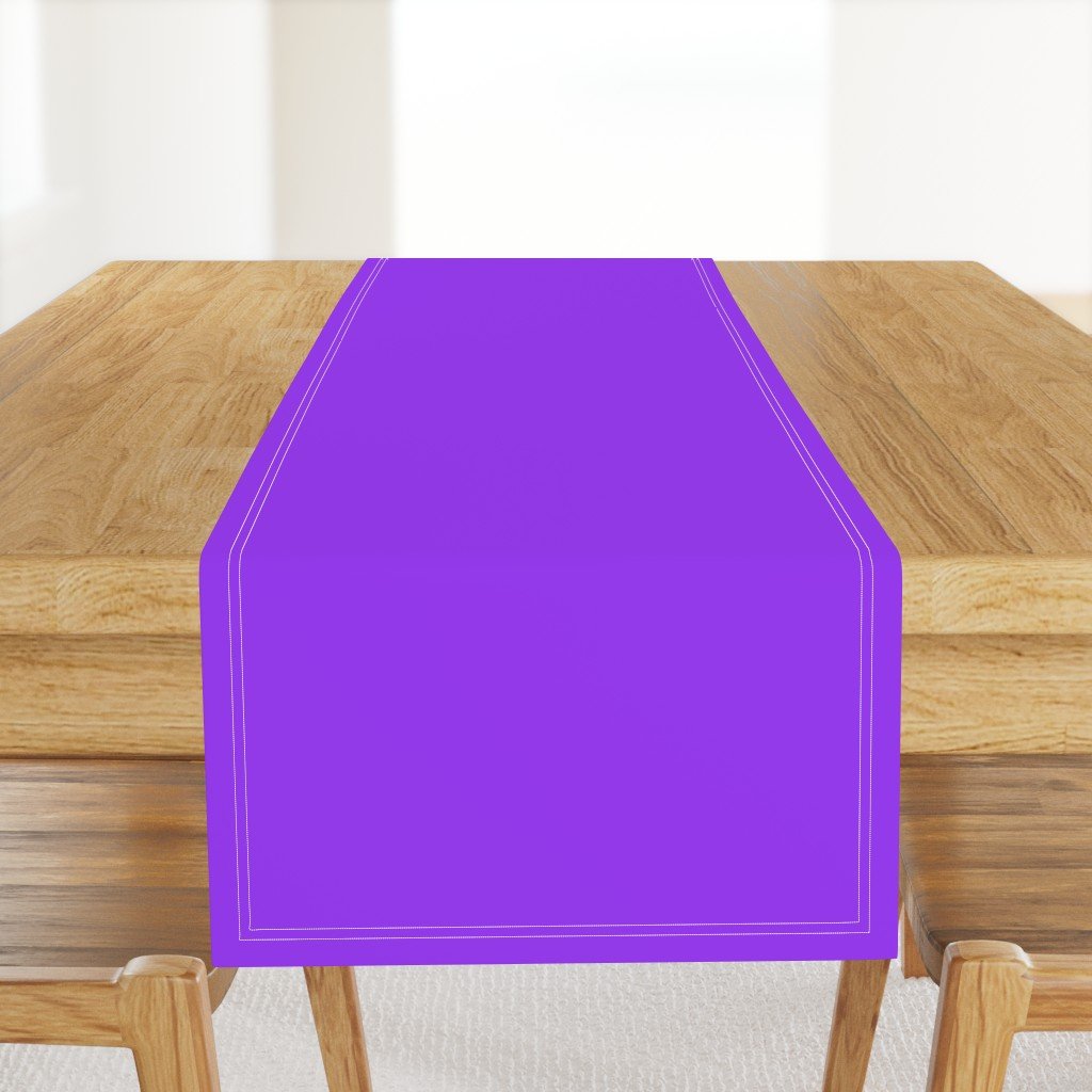 Bright Fluorescent Day glo Purple Neon Table Runner Bright Fluorescent Day glo Purple Neon Table Runner