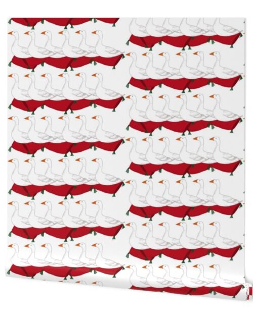 12 Days of Christmas 6 Geese A-Laying Wallpaper