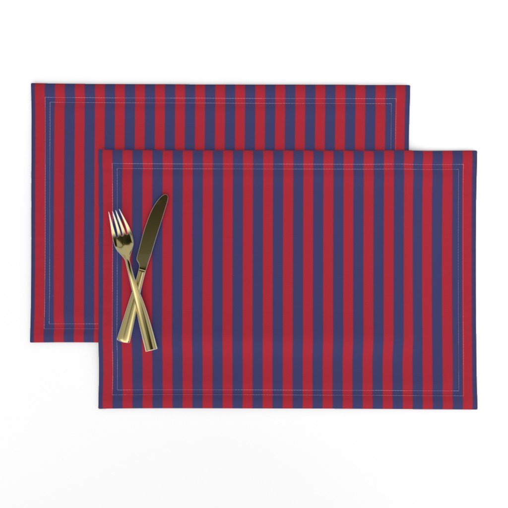 Small Red and Blue USA American Flag Vertical Stripes Placemats Small Red and Blue USA American Flag Vertical Stripes Placemats