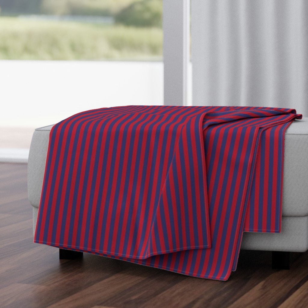 Small Red and Blue USA American Flag Vertical Stripes Throw Blanket Small Red and Blue USA American Flag Vertical Stripes Throw Blanket