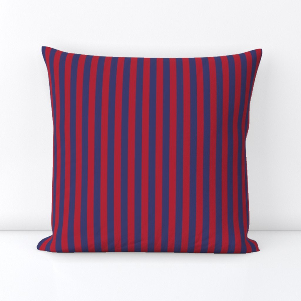 Small Red and Blue USA American Flag Vertical Stripes Square Throw Pillow Small Red and Blue USA American Flag Vertical Stripes Square Throw Pillow