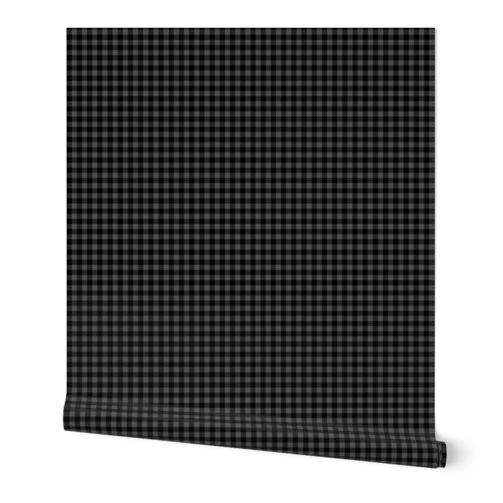 Mini Tincup Grey and Black Rustic Cowboy Cabin Buffalo Check Wallpaper Mini Tincup Grey and Black Rustic Cowboy Cabin Buffalo Check Wallpaper