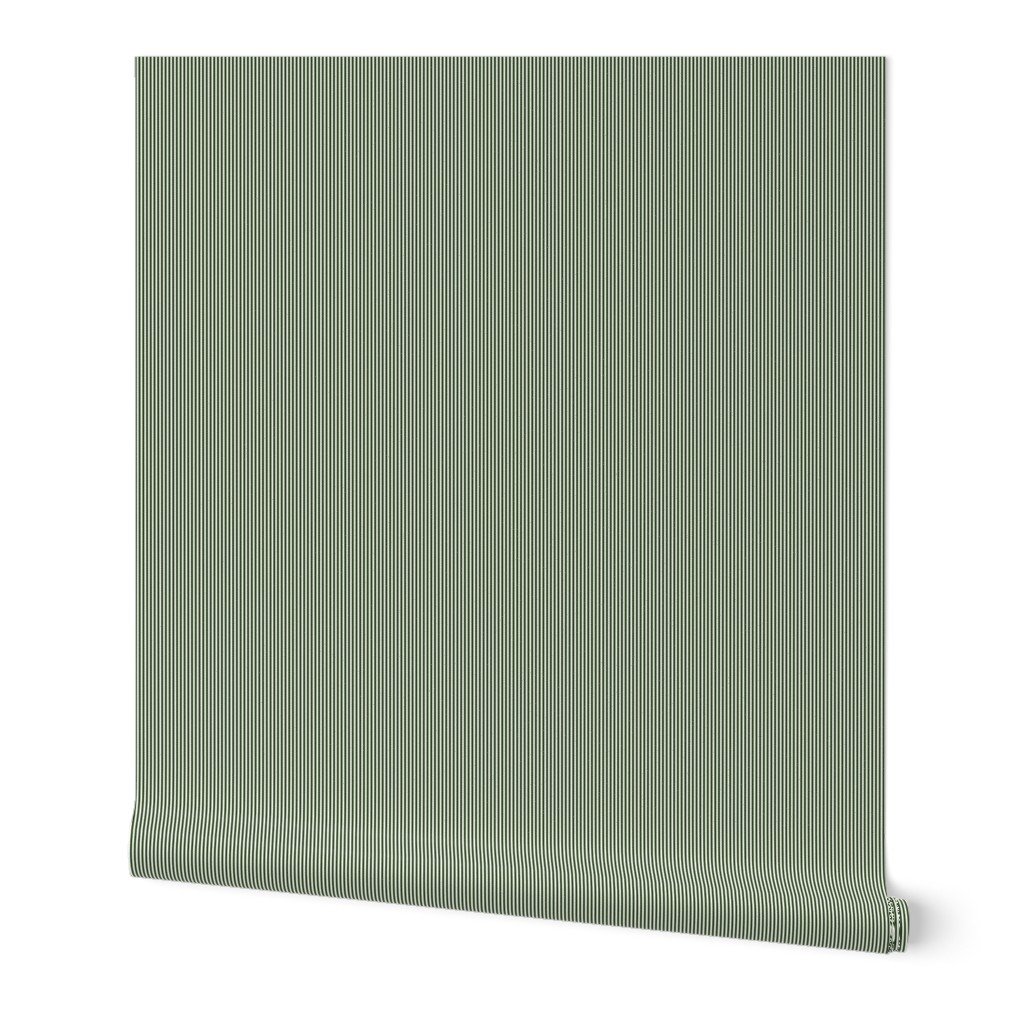 Forest Green and White 1/16-inch Micro Pinstripe Vertical Stripes Wallpaper Forest Green and White 1/16-inch Micro Pinstripe Vertical Stripes Wallpaper