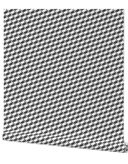Sharkstooth Sharks Pattern Repeat in White and Grey Wallpaper