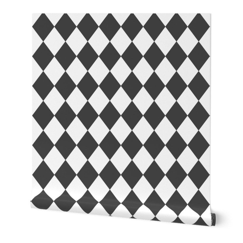 Cinder Grey Small Modern Diamond Pattern Wallpaper Cinder Grey Small Modern Diamond Pattern Wallpaper