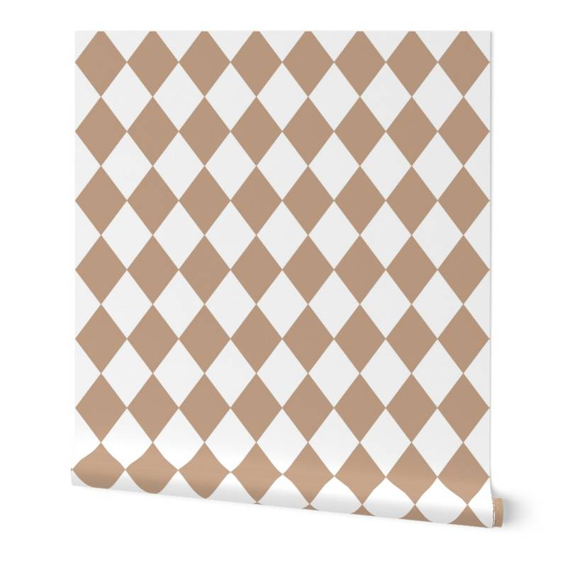 Natural Burlap Modern Diamond Pattern Wallpaper Natural Burlap Modern Diamond Pattern Wallpaper