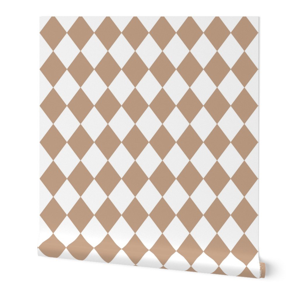 Natural Burlap Small Modern Diamond Pattern Wallpaper Natural Burlap Small Modern Diamond Pattern Wallpaper