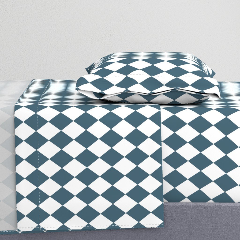 Bluestone Blue Small Modern Diamond Pattern Sheet Set Bluestone Blue Small Modern Diamond Pattern Sheet Set