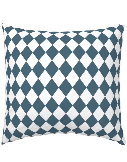 Bluestone Blue Small Modern Diamond Pattern Euro Pillow Sham