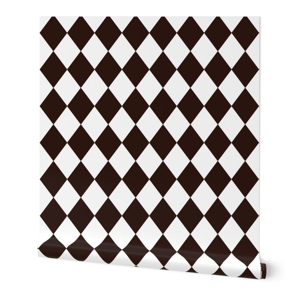Coffee Chicory Small Modern Diamond Pattern Wallpaper Coffee Chicory Small Modern Diamond Pattern Wallpaper