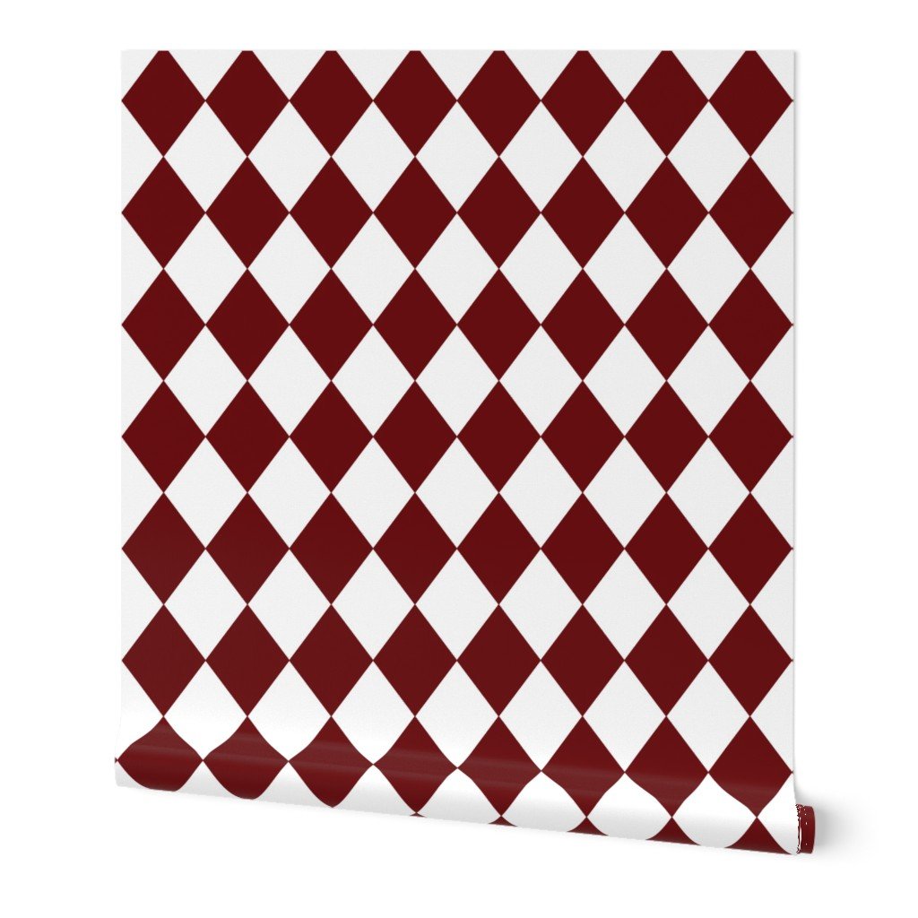 Merlot Red Small Modern Diamond Pattern Wallpaper Merlot Red Small Modern Diamond Pattern Wallpaper