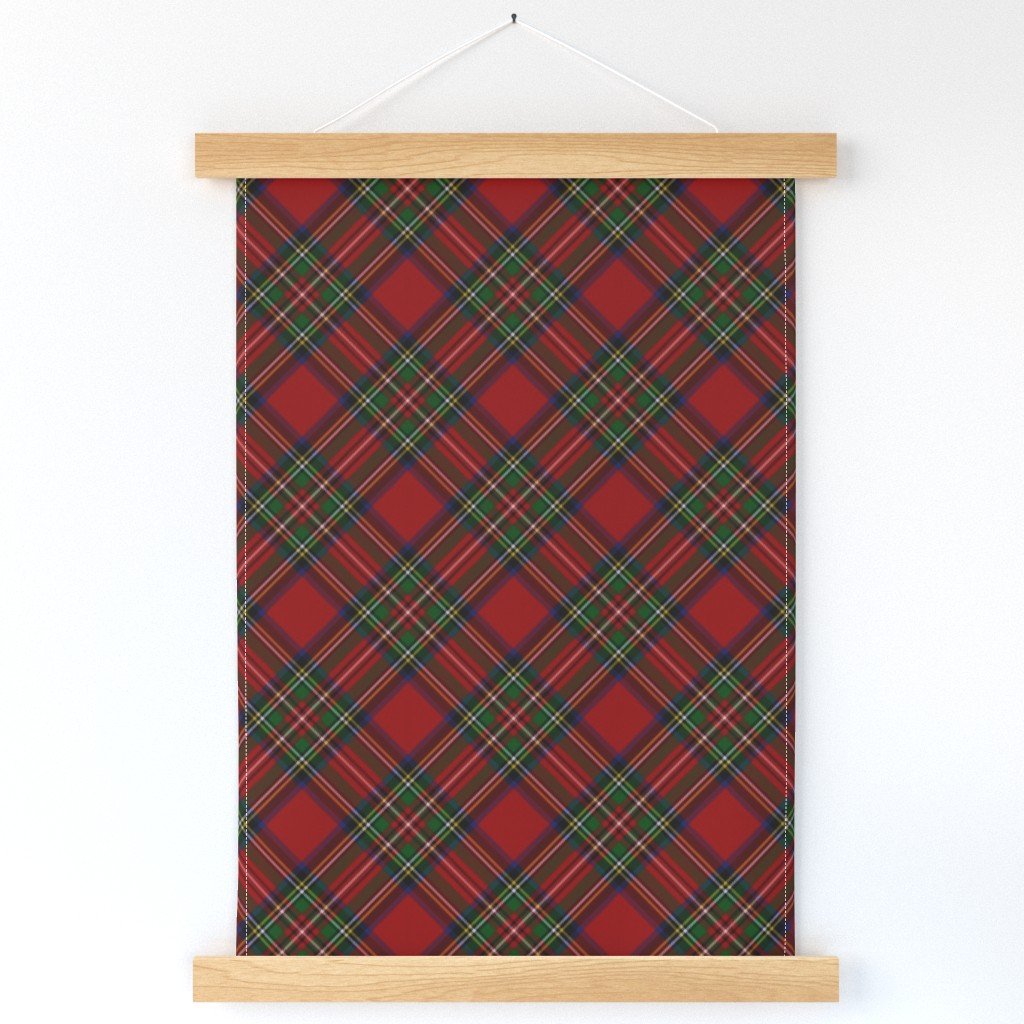Royal Stewart Tartan Stuart Clan Plaid Tartan Wall Hanging Royal Stewart Tartan Stuart Clan Plaid Tartan Wall Hanging