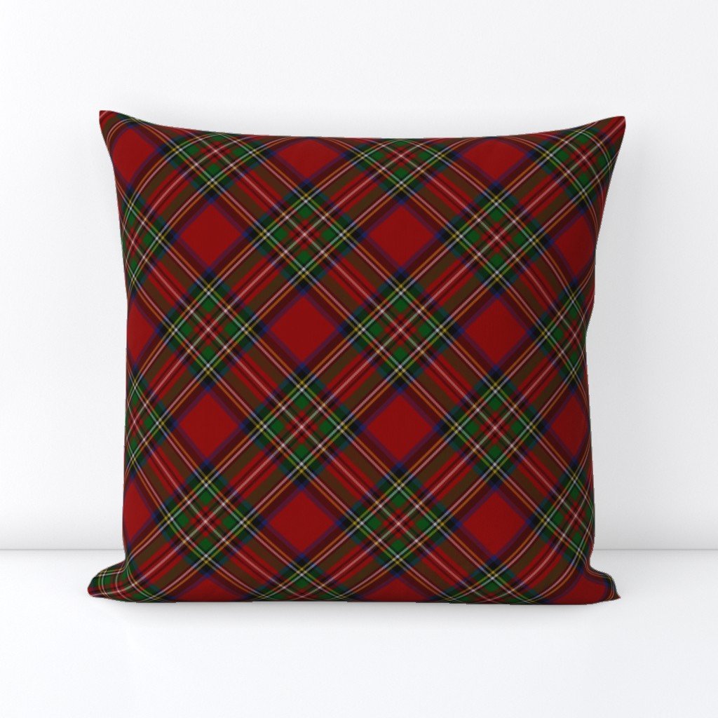 Royal Stewart Tartan Stuart Clan Plaid Tartan Square Throw Pillow Royal Stewart Tartan Stuart Clan Plaid Tartan Square Throw Pillow