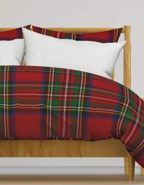 Royal Stewart Tartan Clan Plaid Duvet Cover