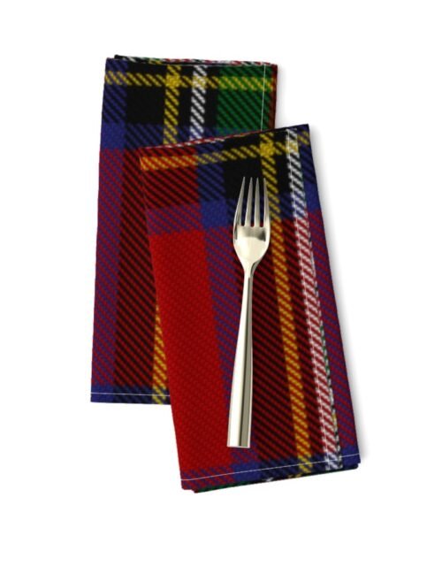 Royal Stewart Tartan Clan Plaid Dinner Napkins