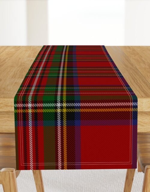 Royal Stewart Tartan Clan Plaid Table Runner