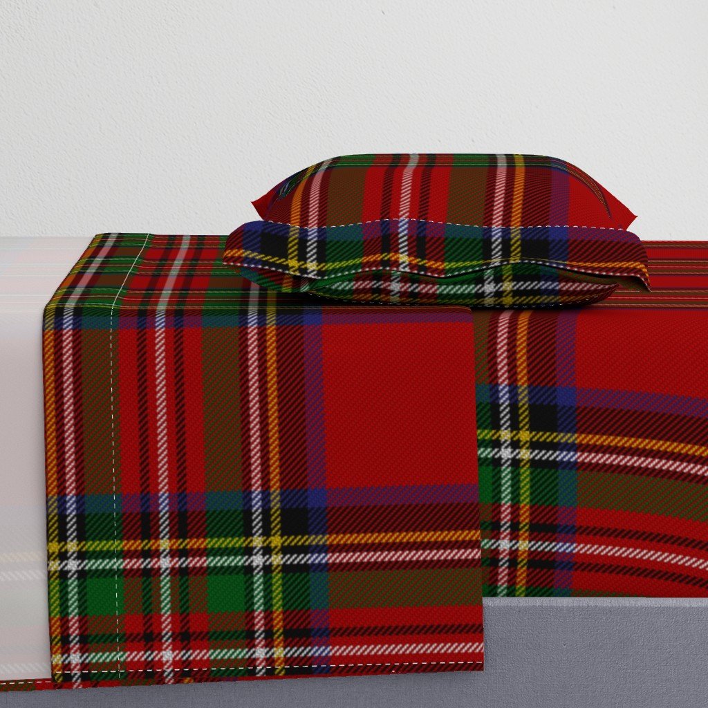 Royal Stewart Tartan Clan Plaid Sheet Set Royal Stewart Tartan Clan Plaid Sheet Set