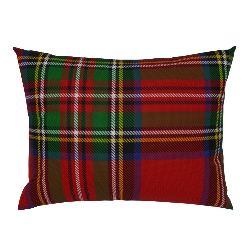 Royal Stewart Tartan Clan Plaid Standard Pillow Sham Royal Stewart Tartan Clan Plaid Standard Pillow Sham