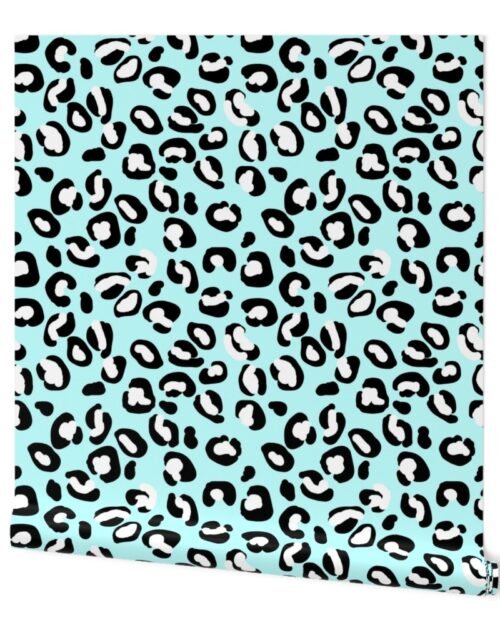 Leopard White Spots on Mint Wallpaper