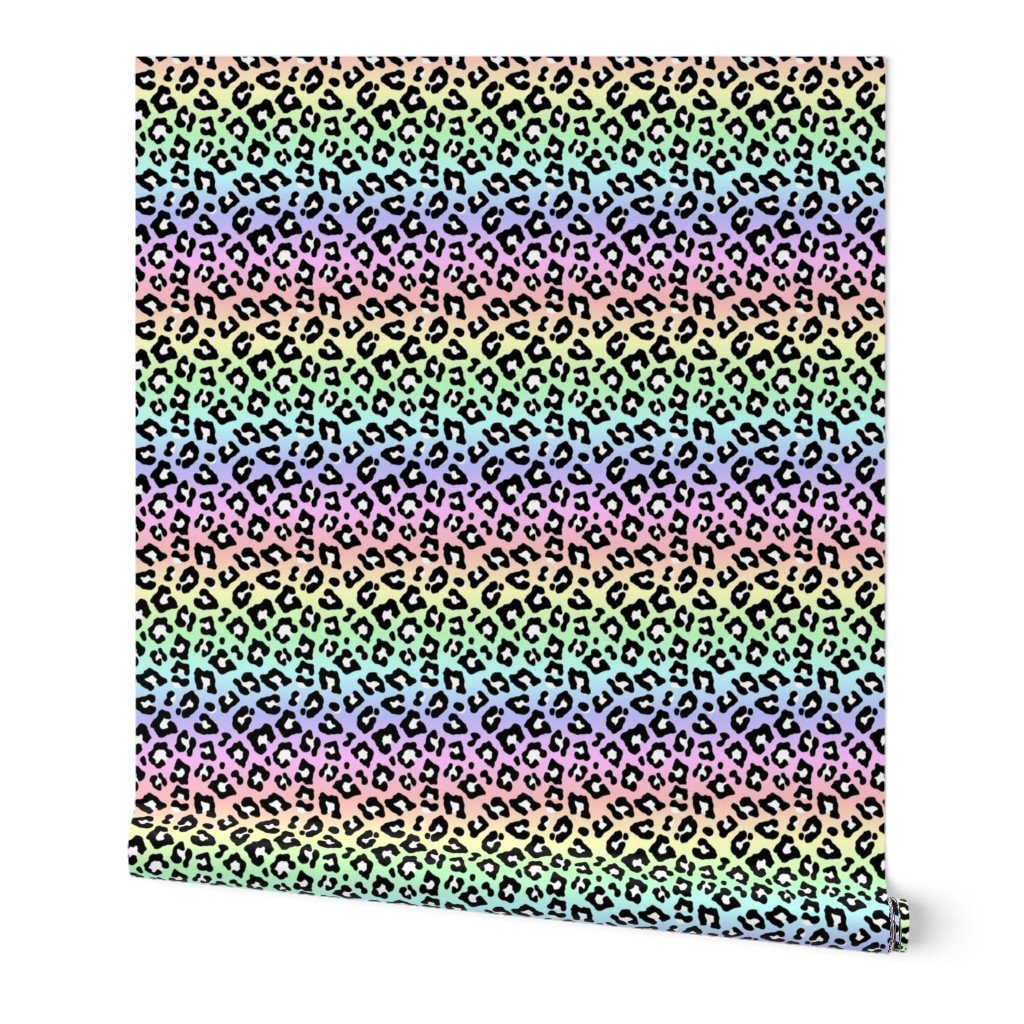 Pastel Ombre Rainbow Leopard Spots Wallpaper Pastel Ombre Rainbow Leopard Spots Wallpaper