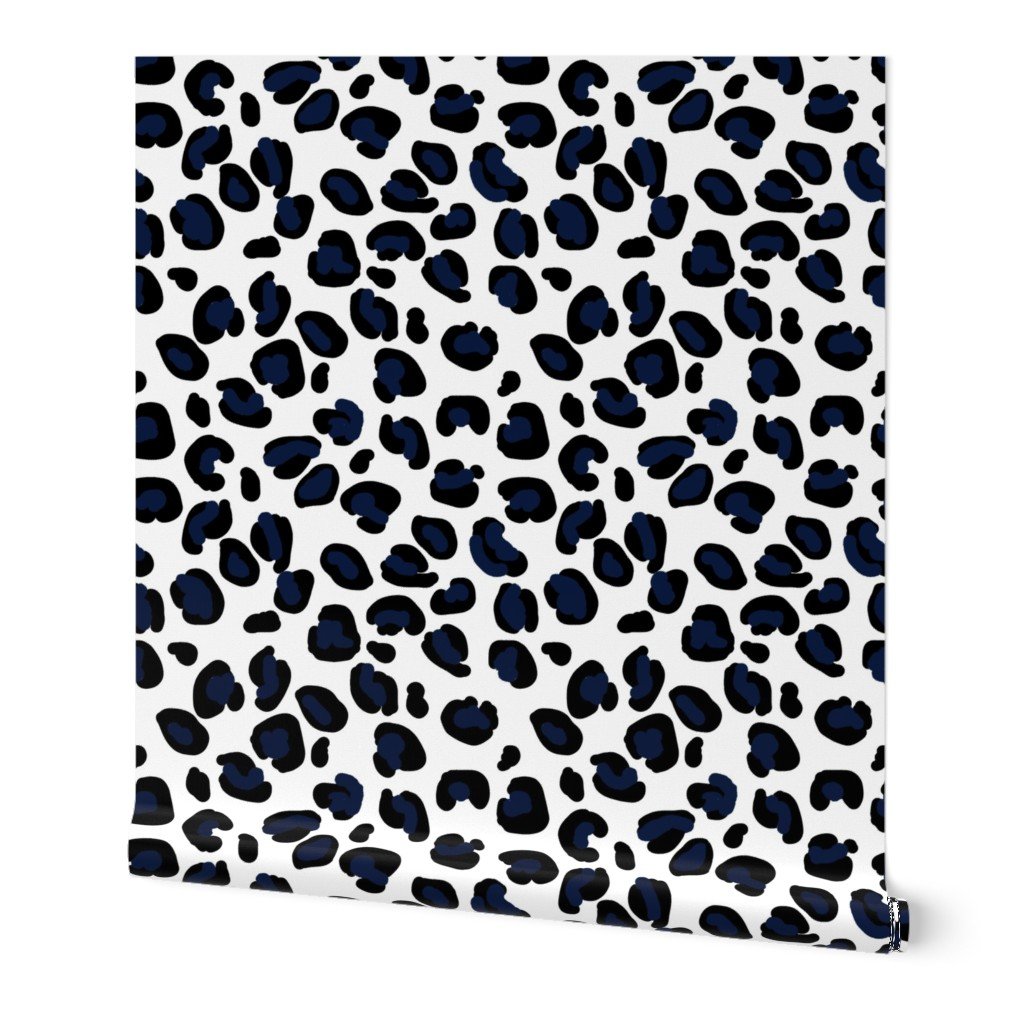 Small Leopard Moody Blues Spots on Broken White Wallpaper Small Leopard Moody Blues Spots on Broken White Wallpaper