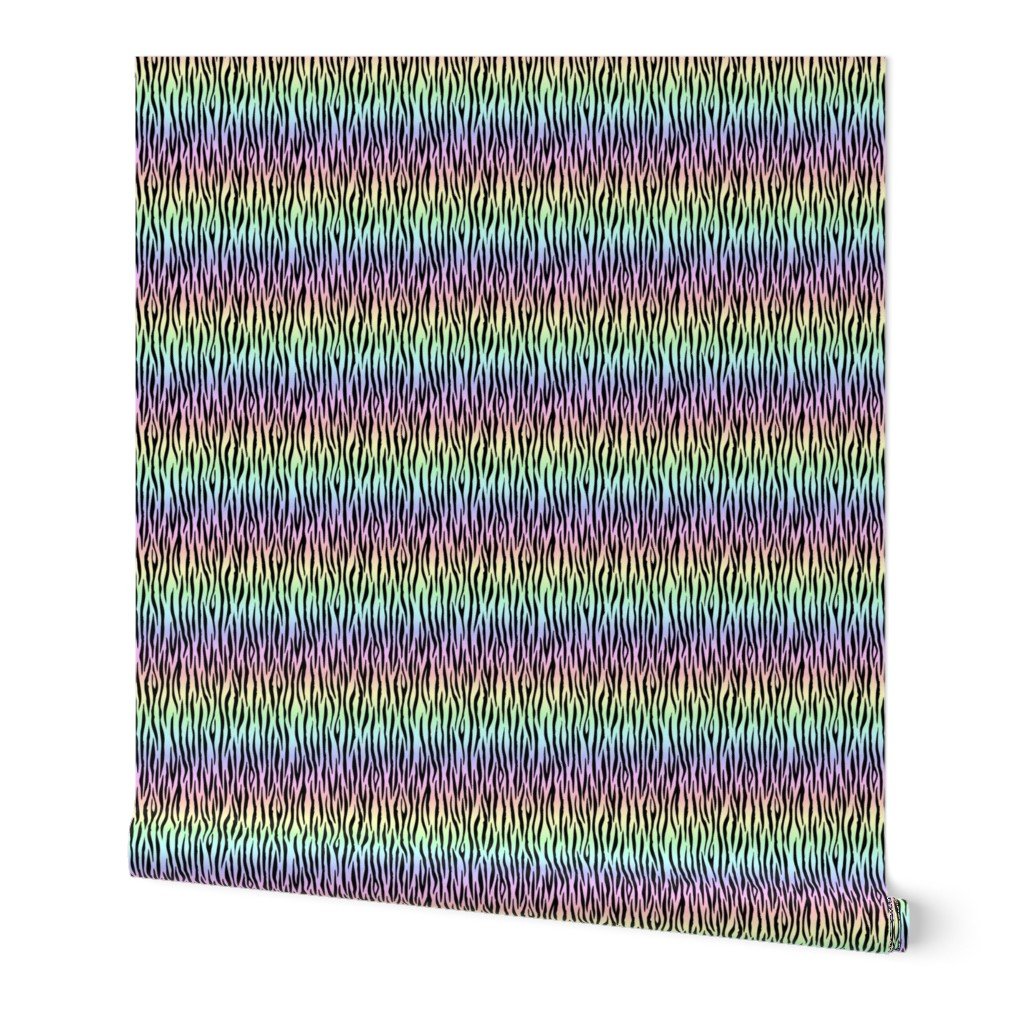 Small Pastel Rainbow Zebra Stripes Animal Print Wallpaper Small Pastel Rainbow Zebra Stripes Animal Print Wallpaper