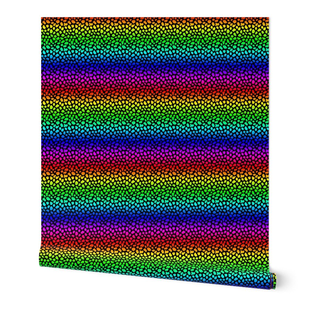 Small Neon Rainbow Cheetah Animal Spots Print Wallpaper Small Neon Rainbow Cheetah Animal Spots Print Wallpaper