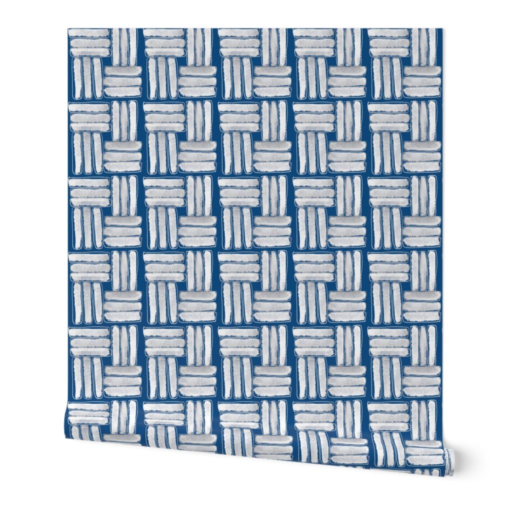 Small Kapa Sticks in Chalky White on Classic Blue Wallpaper Small Kapa Sticks in Chalky White on Classic Blue Wallpaper