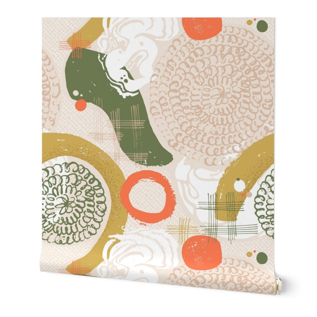 Tiny Cream Blossom Abstract Seamless Repeat Pattern Wallpaper Tiny Cream Blossom Abstract Seamless Repeat Pattern Wallpaper