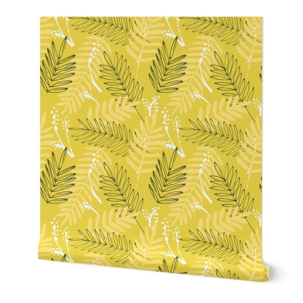 Tiny Green Palms Abstract Seamless Repeat Pattern Wallpaper Tiny Green Palms Abstract Seamless Repeat Pattern Wallpaper