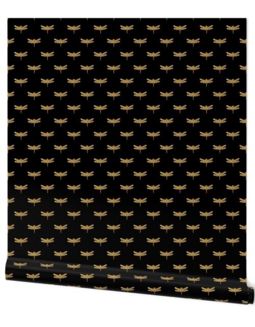 Dragonflies on Scottish Kirk Black Wallpaper