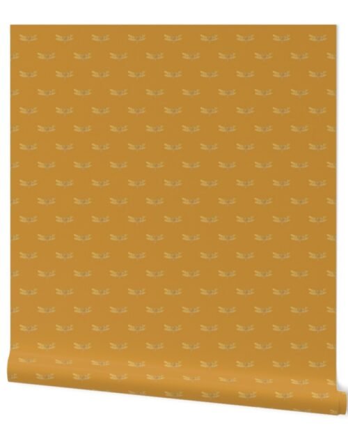 Dragonflies on Scottish Golden Amber Wallpaper