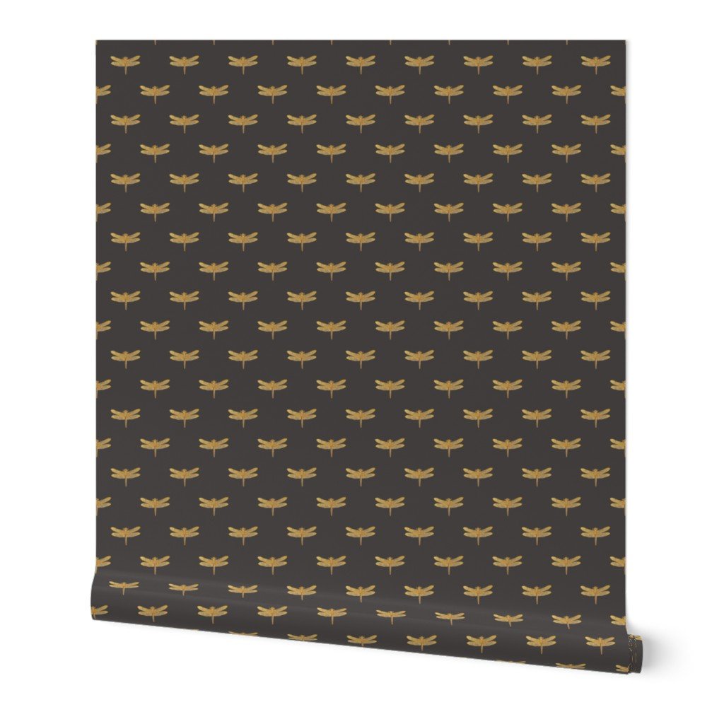 Dragonflies on Scottish Fraser Tartan Charcoal Grey Wallpaper Dragonflies on Scottish Fraser Tartan Charcoal Grey Wallpaper
