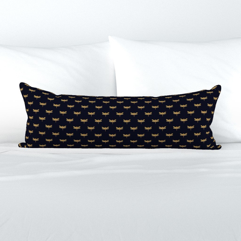 Dragonflies on Scottish Fraser Tartan Navy Blue Extra Long Lumbar Pillow Dragonflies on Scottish Fraser Tartan Navy Blue Extra Long Lumbar Pillow