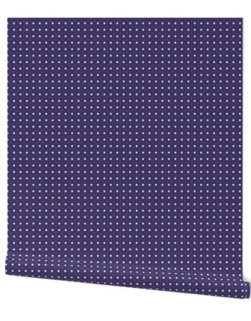 USA Small Flag Red and White Stars on Flag Blue Wallpaper