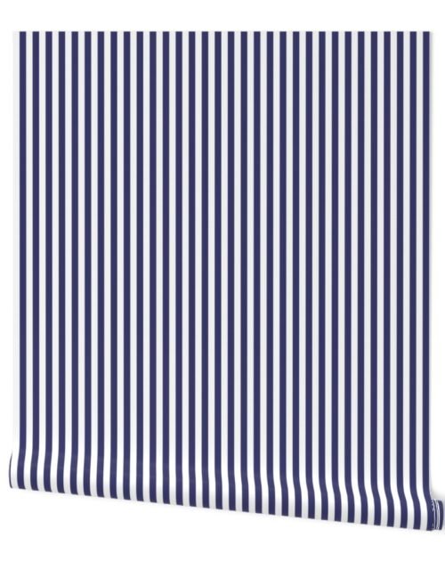 Small Vertical USA Flag Blue and White Stripes Wallpaper