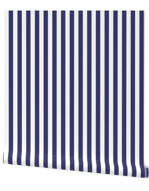 USA Vertical Flag Blue and White Stripes Wallpaper
