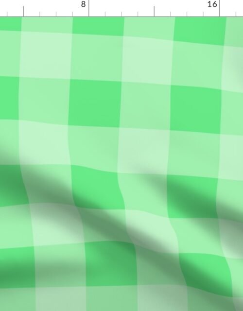 Algae Green Cabana Beach Picnic Check Fabric