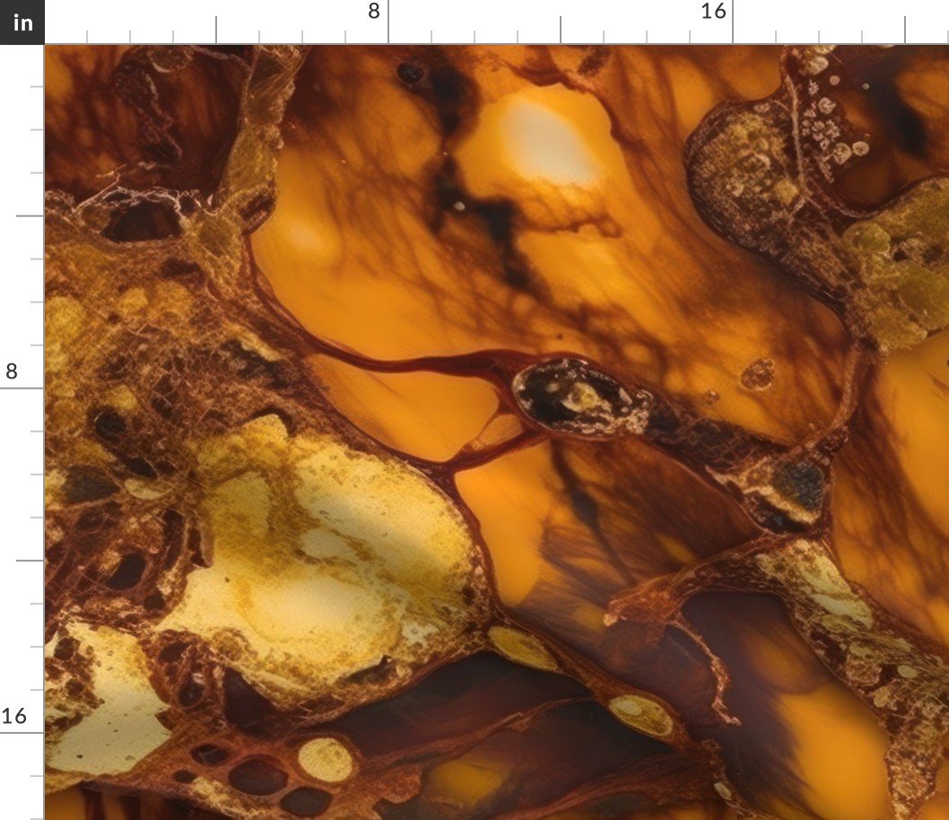 Amber and Gold Alcohol Ink 2 Fabric Amber and Gold Alcohol Ink 2 Fabric