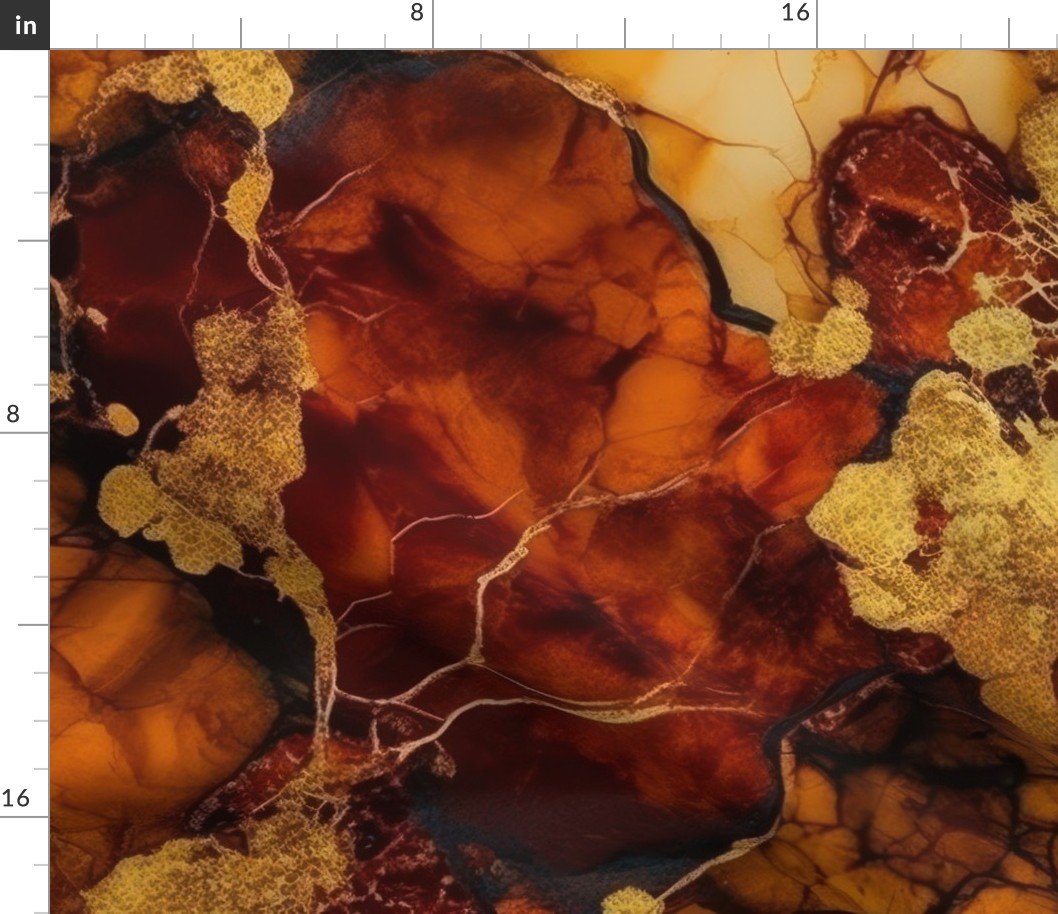 Amber and Gold Alcohol Ink 4 Fabric Amber and Gold Alcohol Ink 4 Fabric