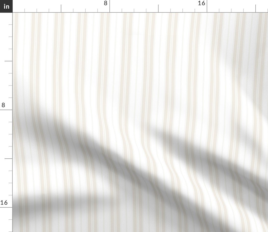 Arctic Wolf and White Autumn Winter 2022 2023 Color Trend Mattress Ticking Fabric