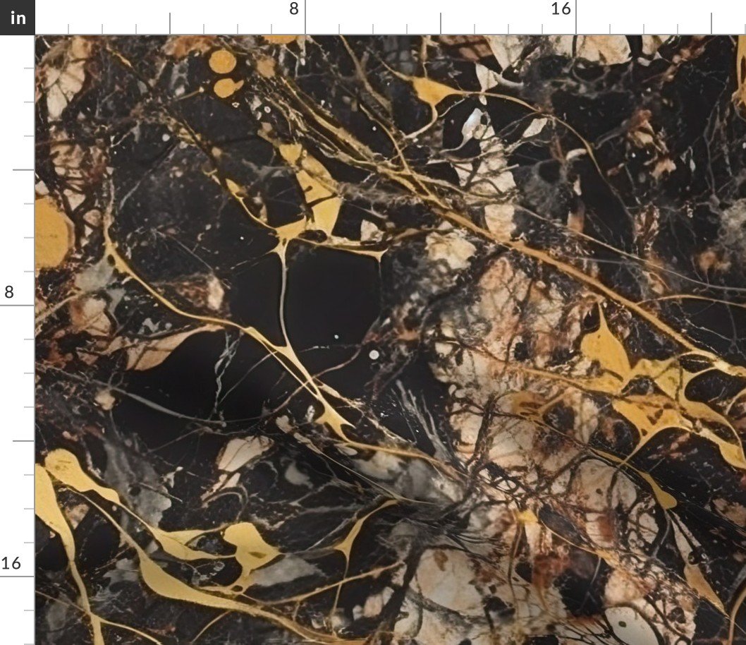 Black and Gold Drip Paint Splatter Technique Fabric Black and Gold Drip Paint Splatter Technique Fabric
