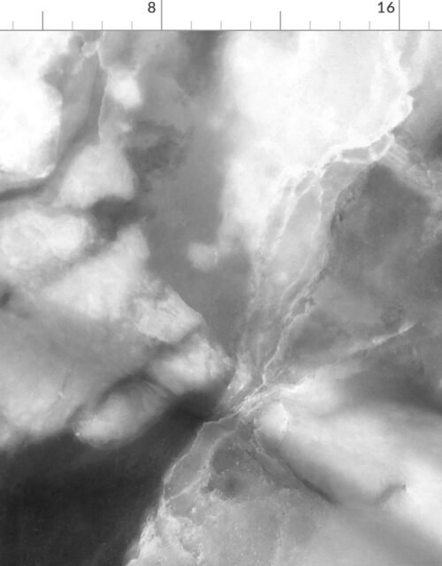 Black and Grey Marble Natural Stone Veining Quartz Fabric