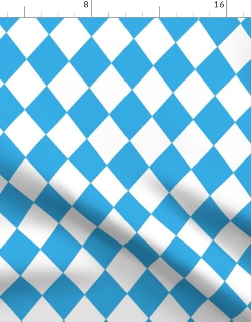 Blue Sky Small Modern Diamond Pattern Fabric