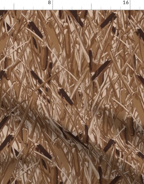 Catkins Earth Tone Throw Pillow Fabric